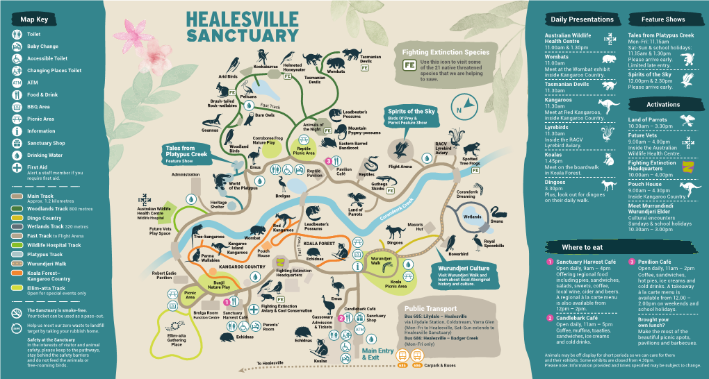 Daily Presentations Where to Eat Public Transport Fighting Extinction