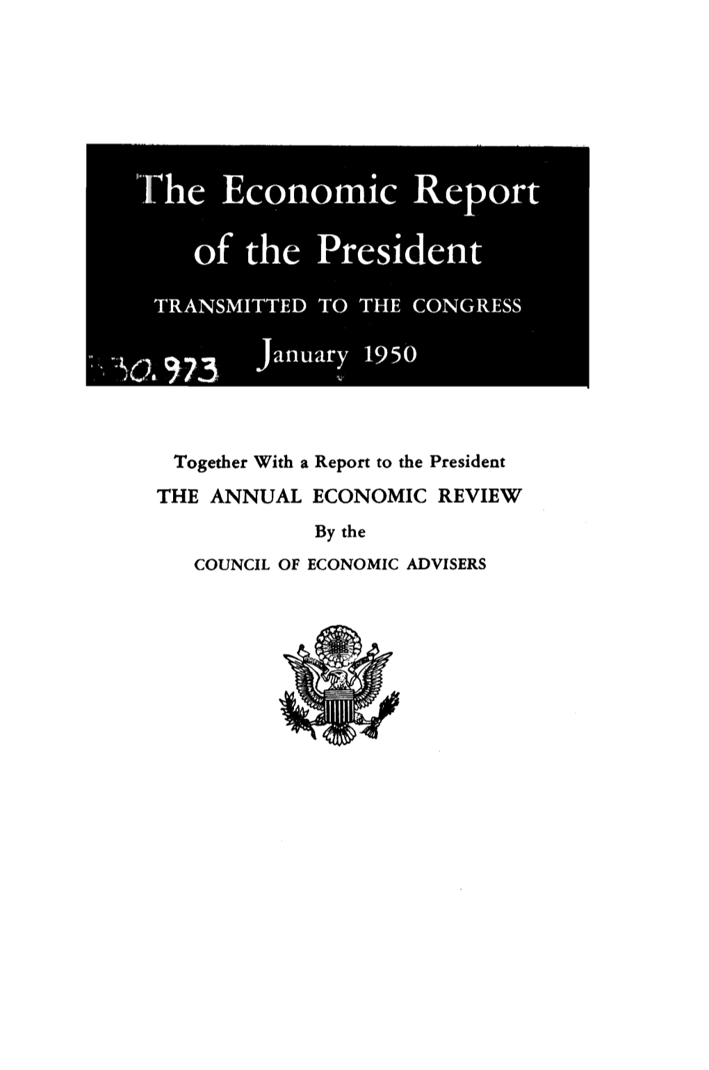 Economic Report of the President January 1950