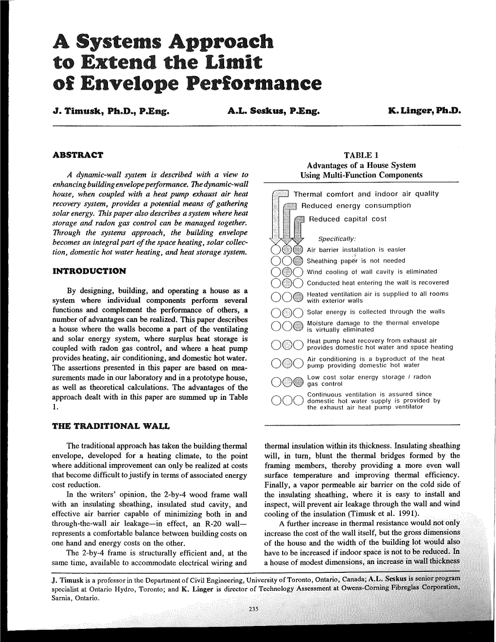 A Systems Approach to Extend the Limit of Envelope Performance