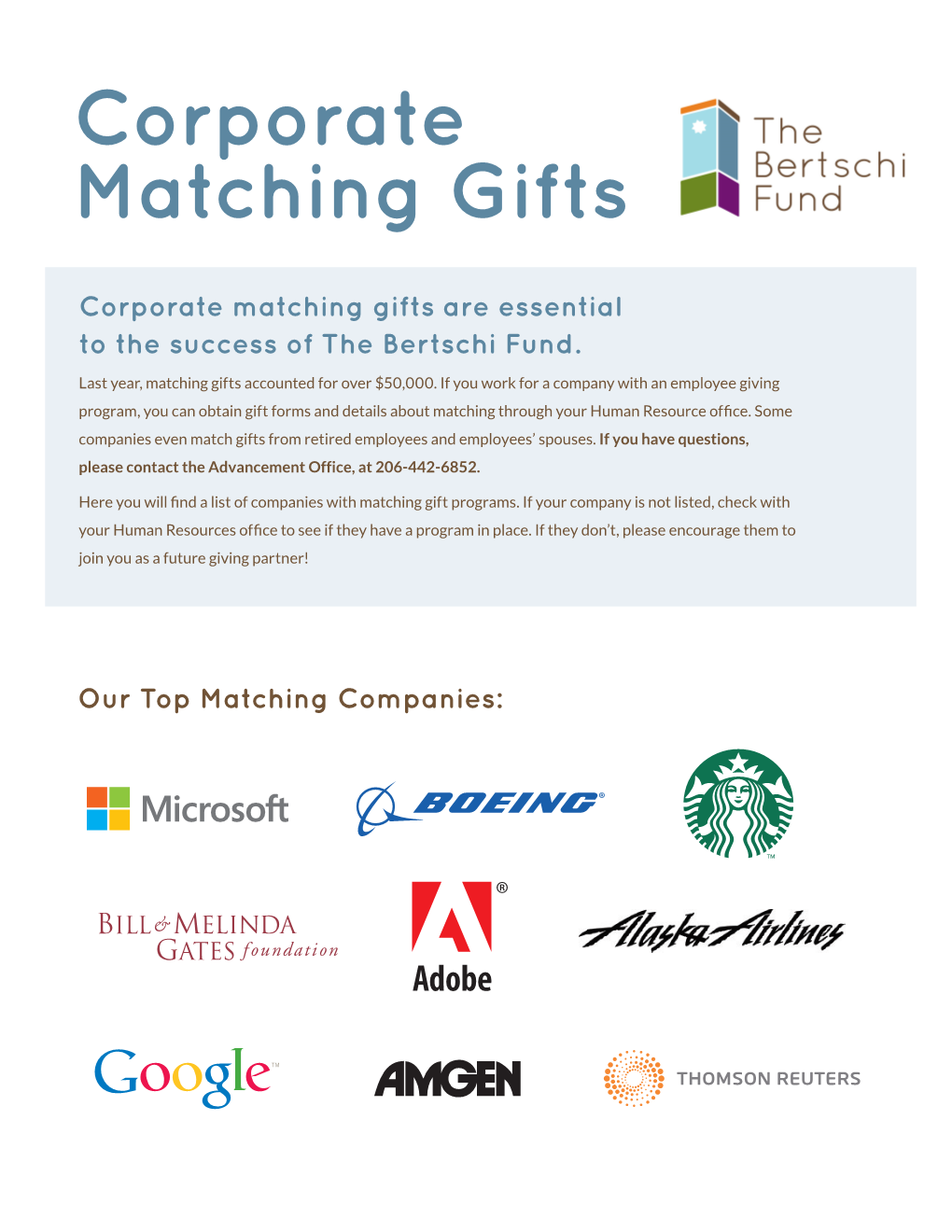 Corporate Matching Gifts