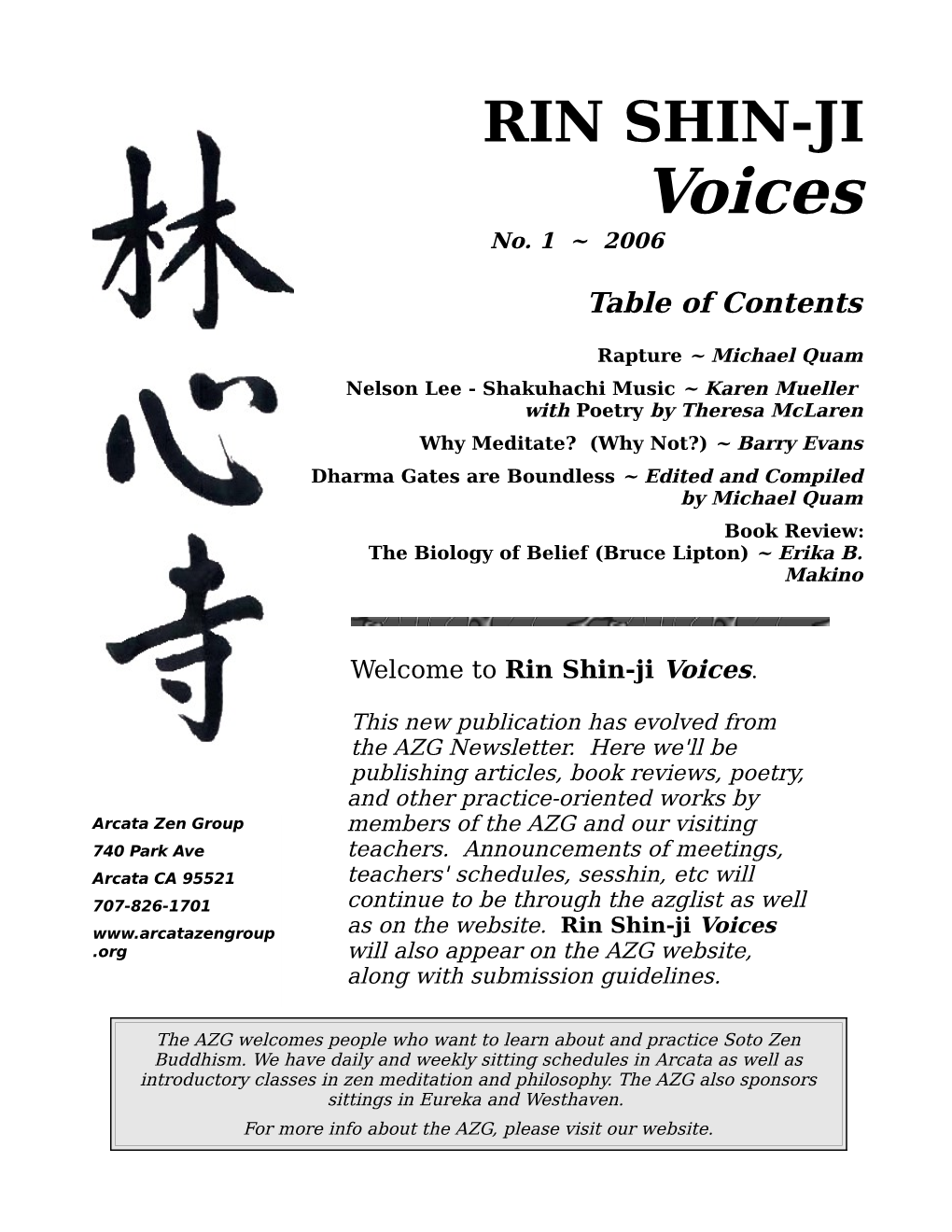 Voices No. 1 2006.Pdf