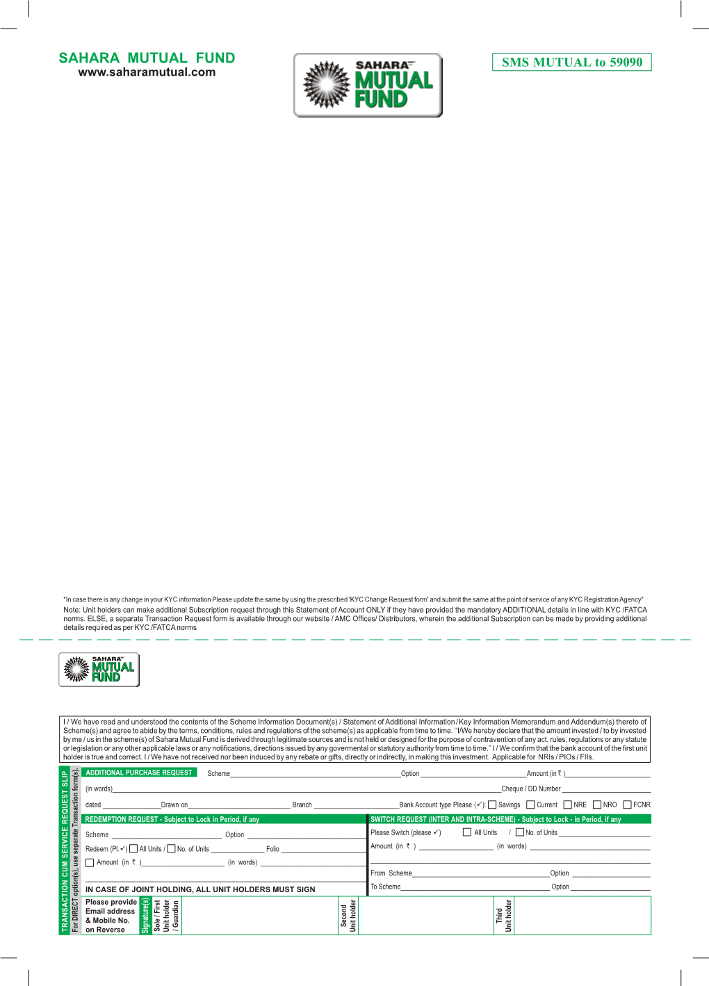 Statement of Account Format