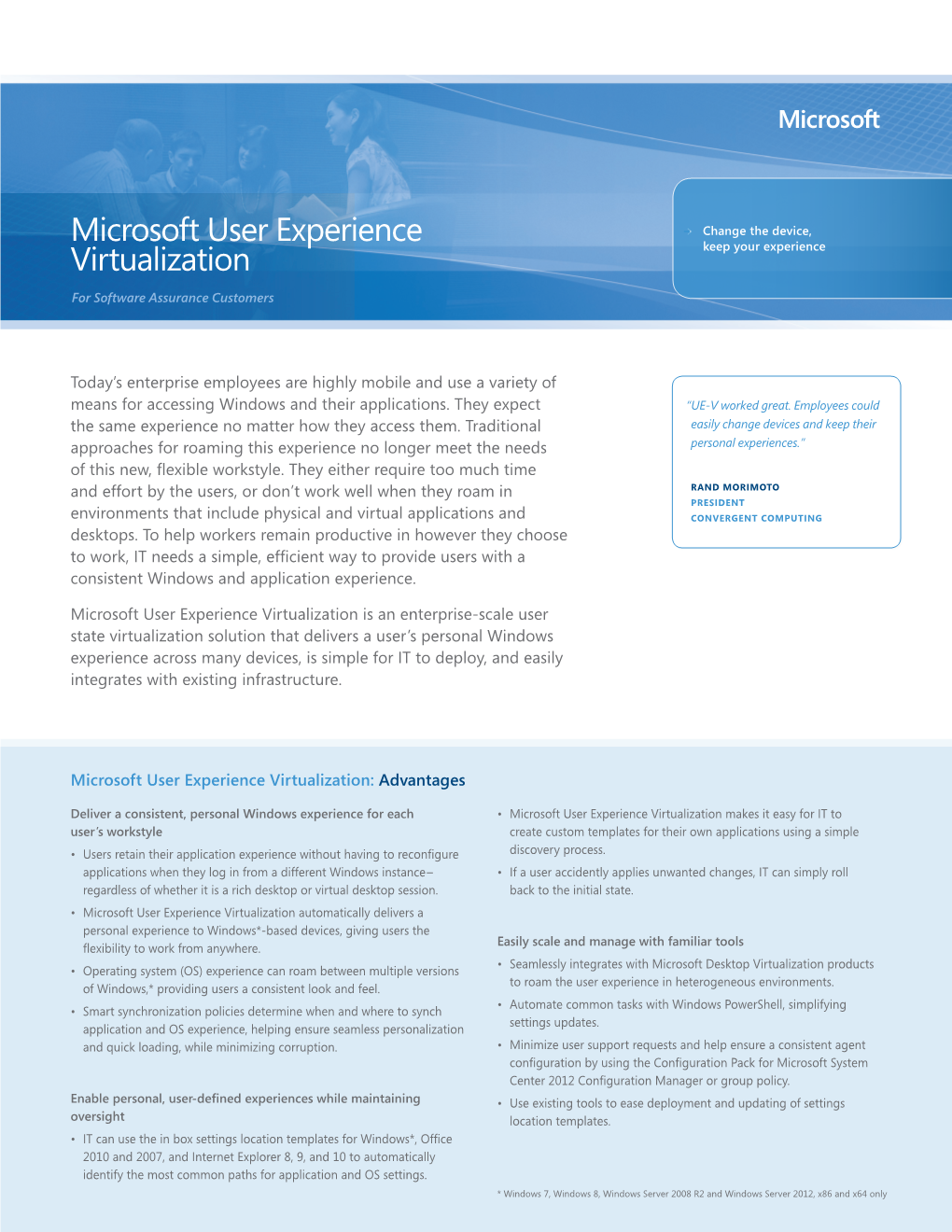 Microsoft User Experience Virtualization