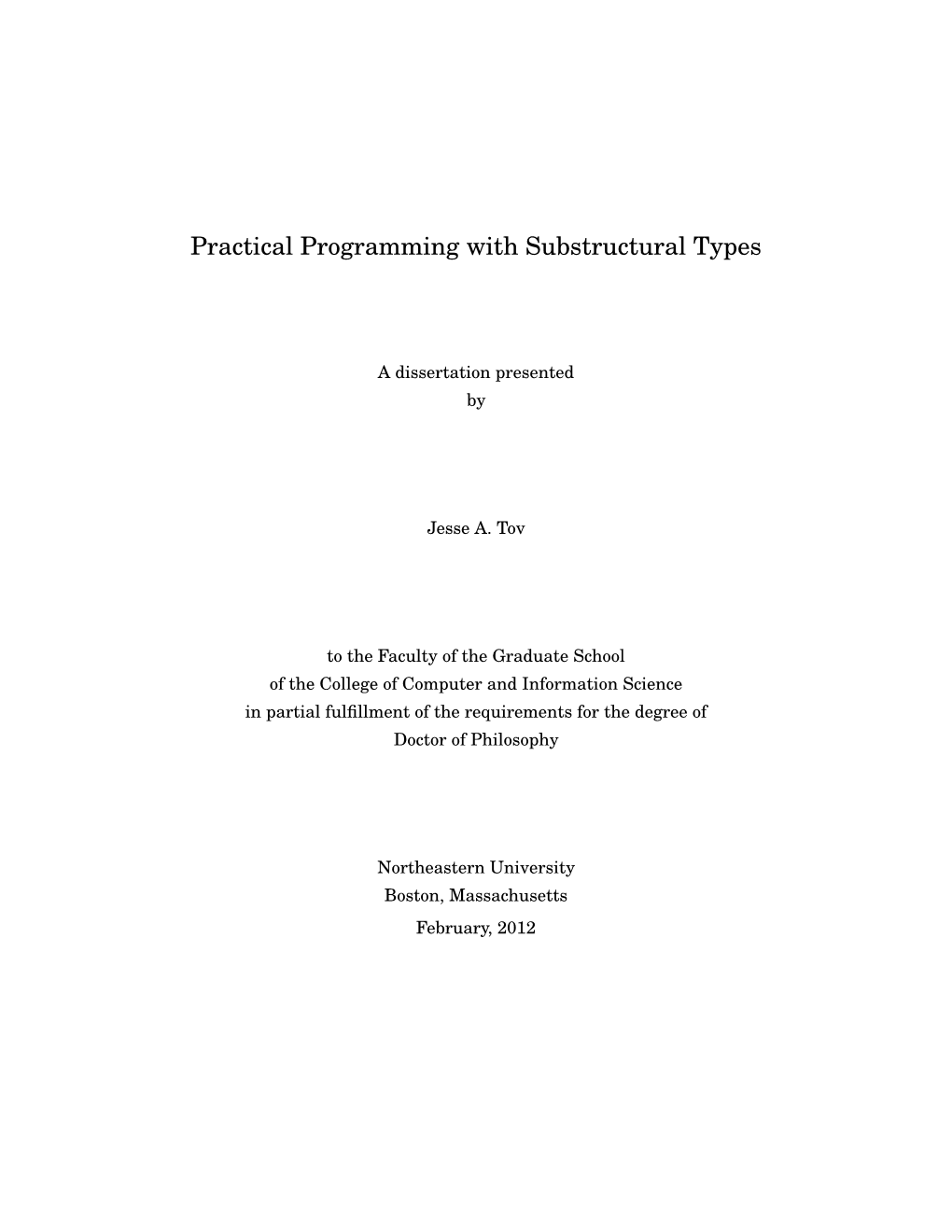 Practical Programming with Substructural Types