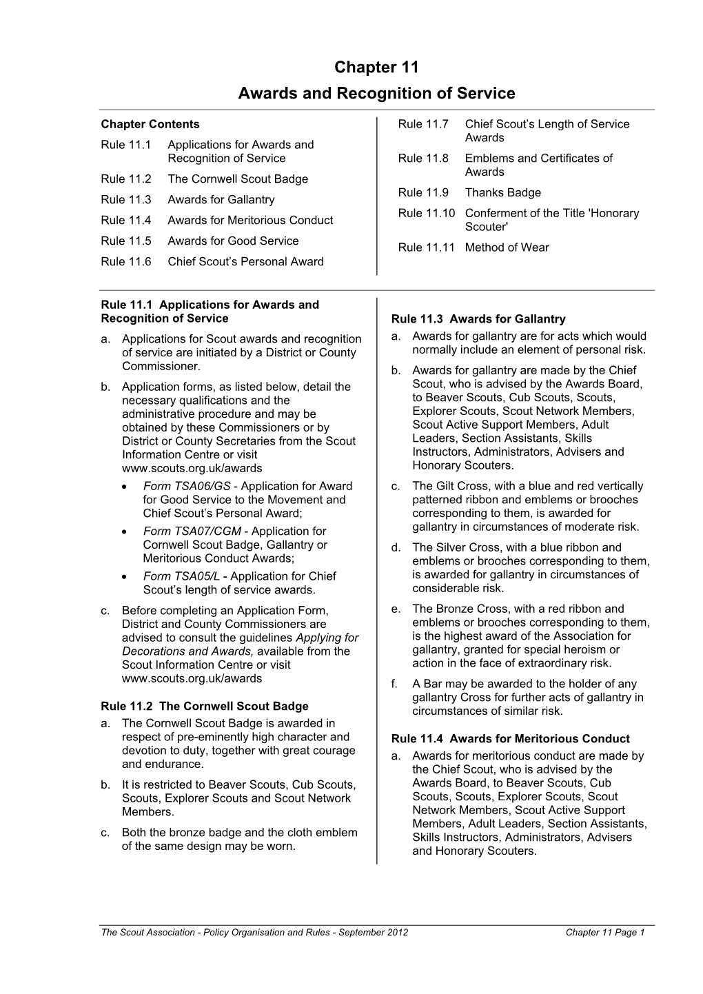 Chapter 6 the Scout District