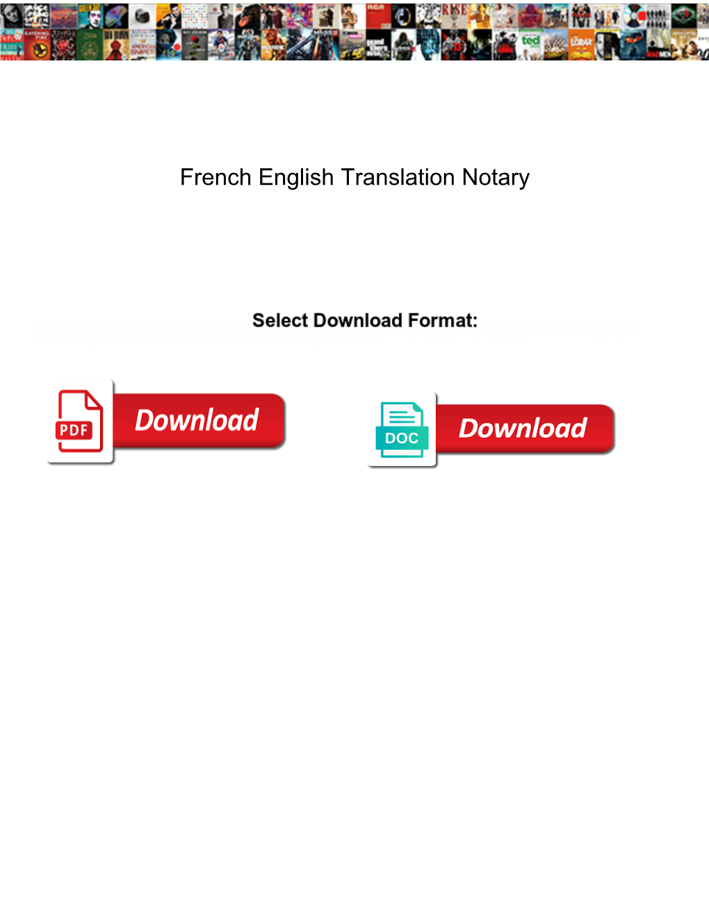 French English Translation Notary