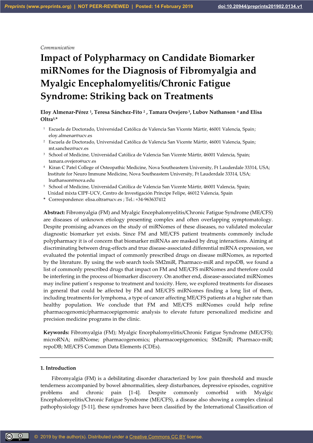 Impact of Polypharmacy on Candidate Biomarker