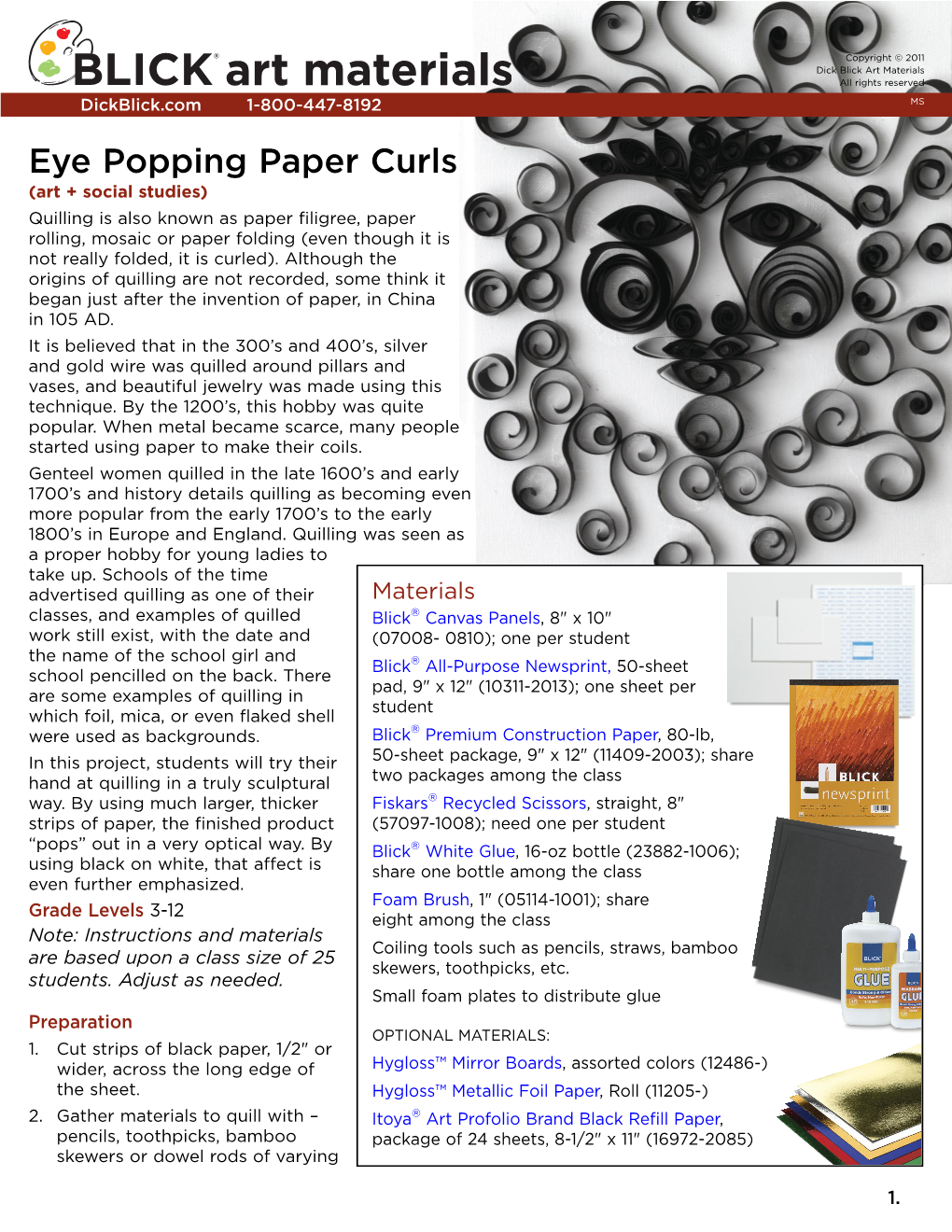 Eye Popping Paper Curls