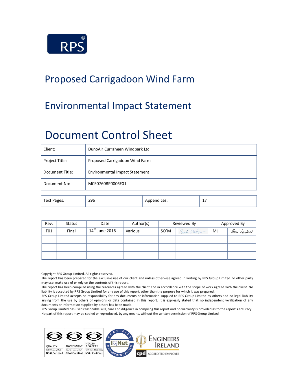 Environmental Impact Statement