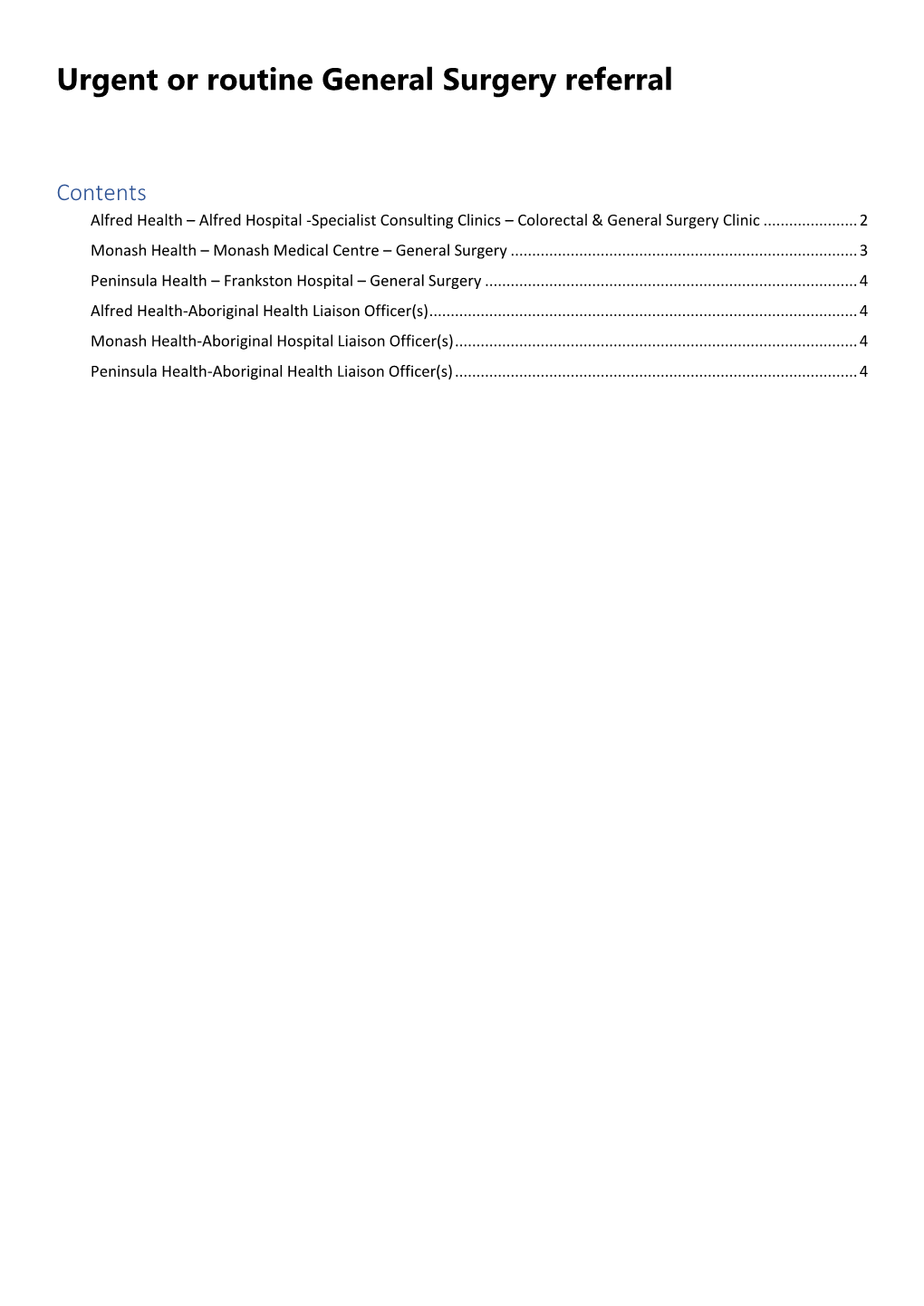 Urgent Or Routine General Surgery Referral