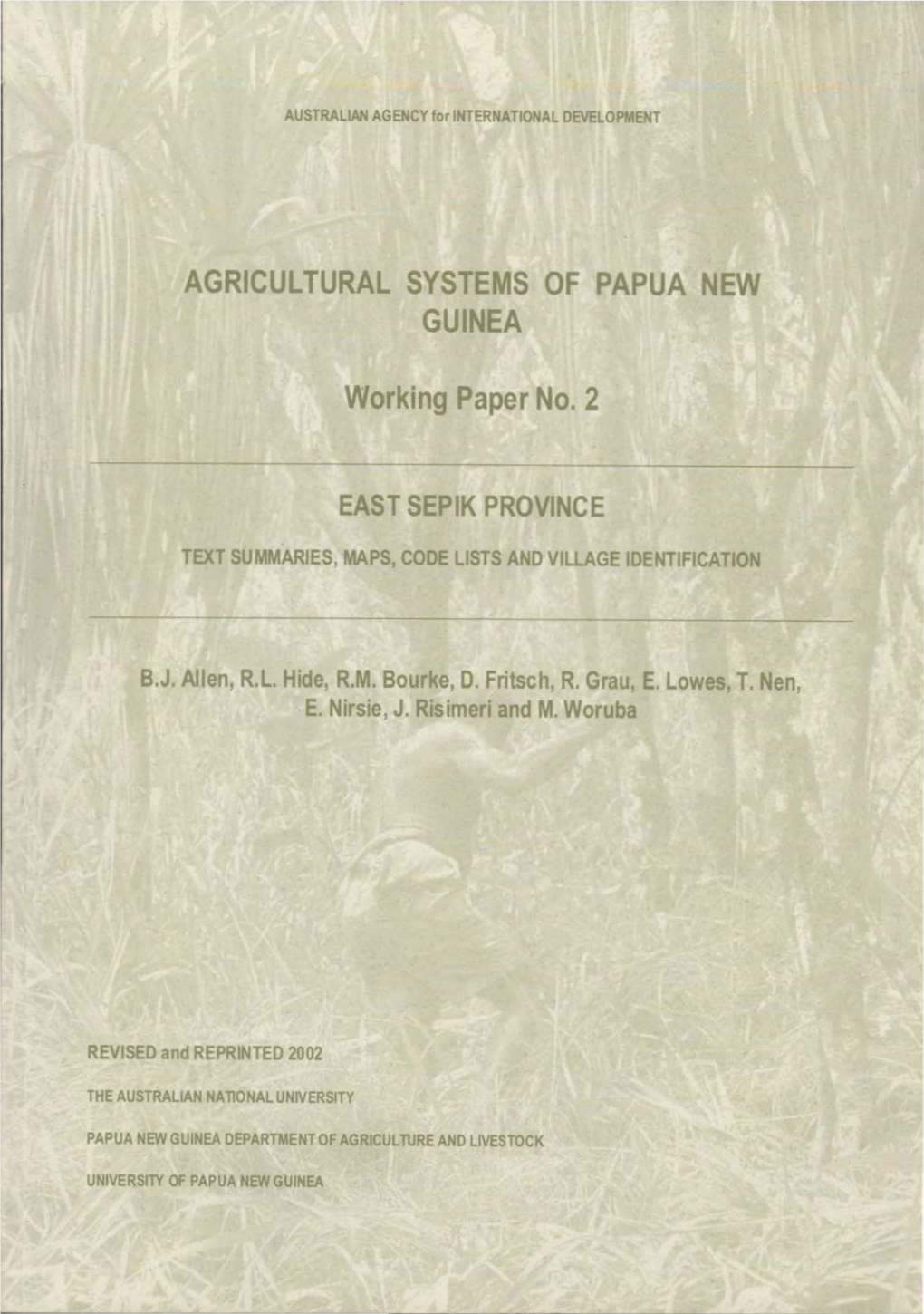 Agricultural Systems of Papua New Guinea