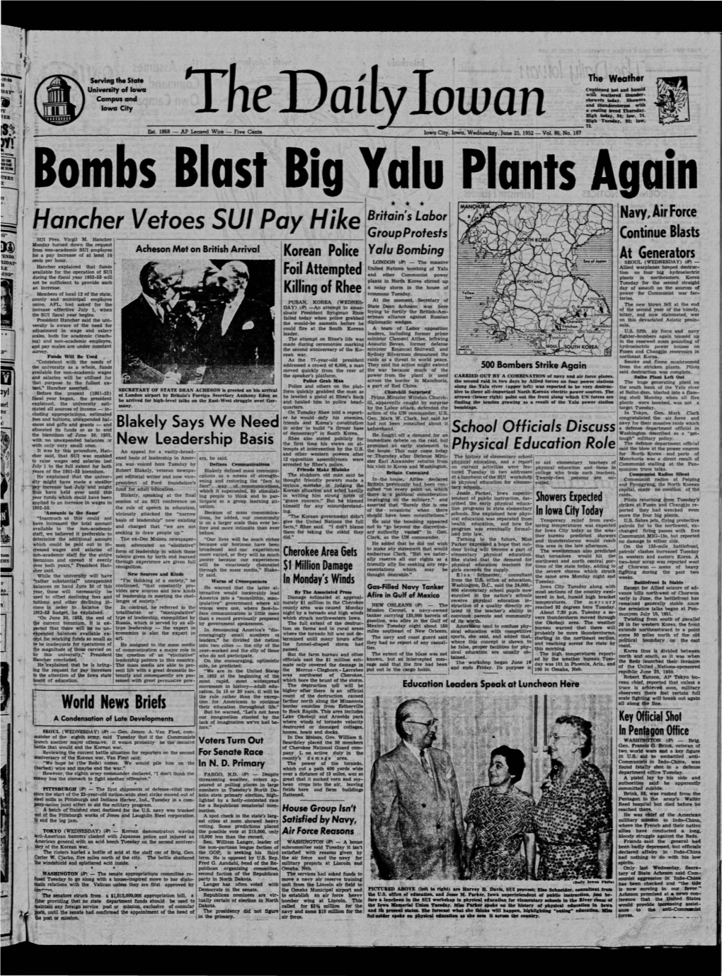 Daily Iowan (Iowa City, Iowa), 1952-06-25