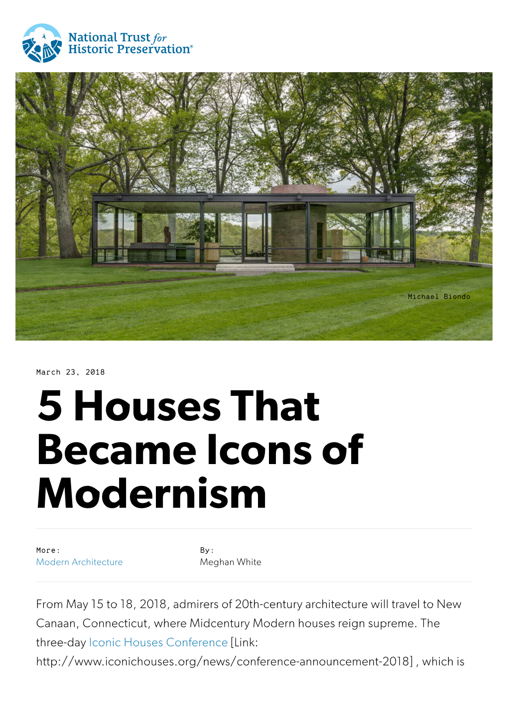 5 Houses That Became Icons of Modernism | National Trust For