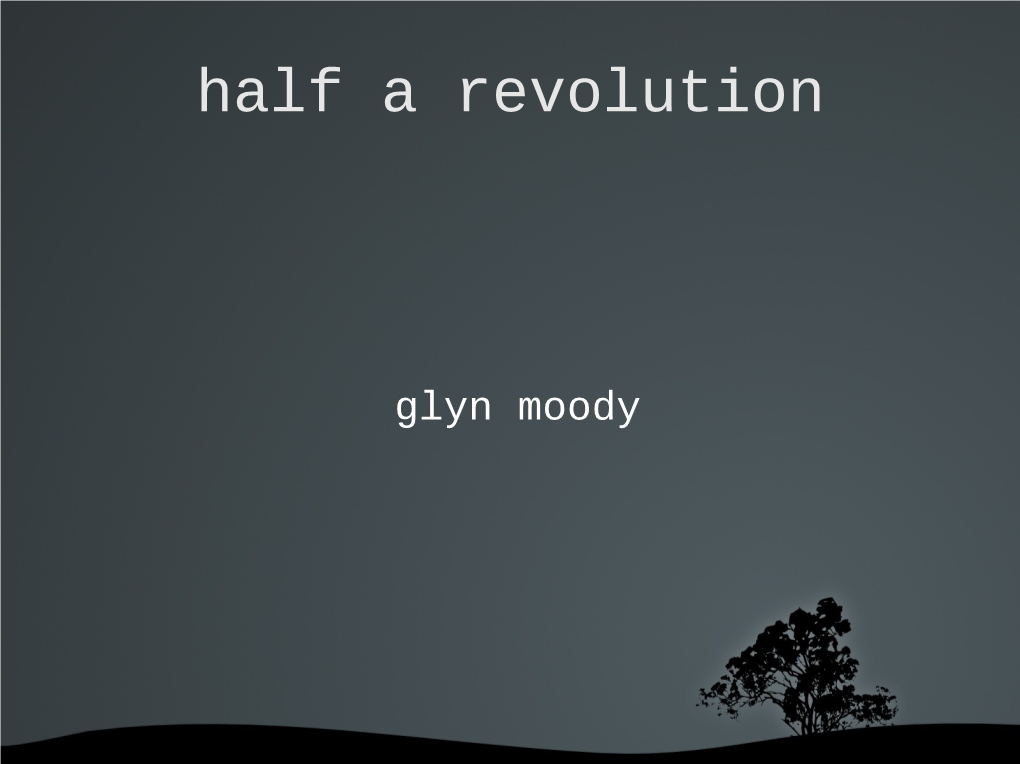 Half a Revolution