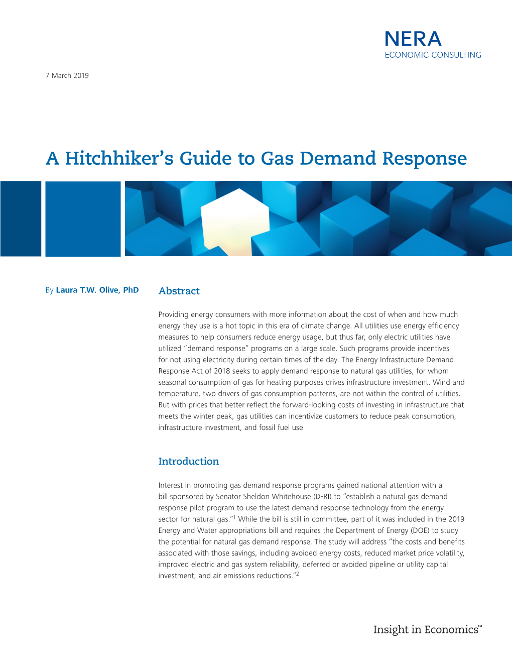 A Hitchhiker's Guide to Gas Demand Response