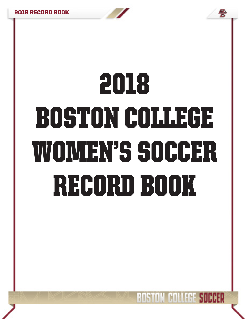 2018 Record Book