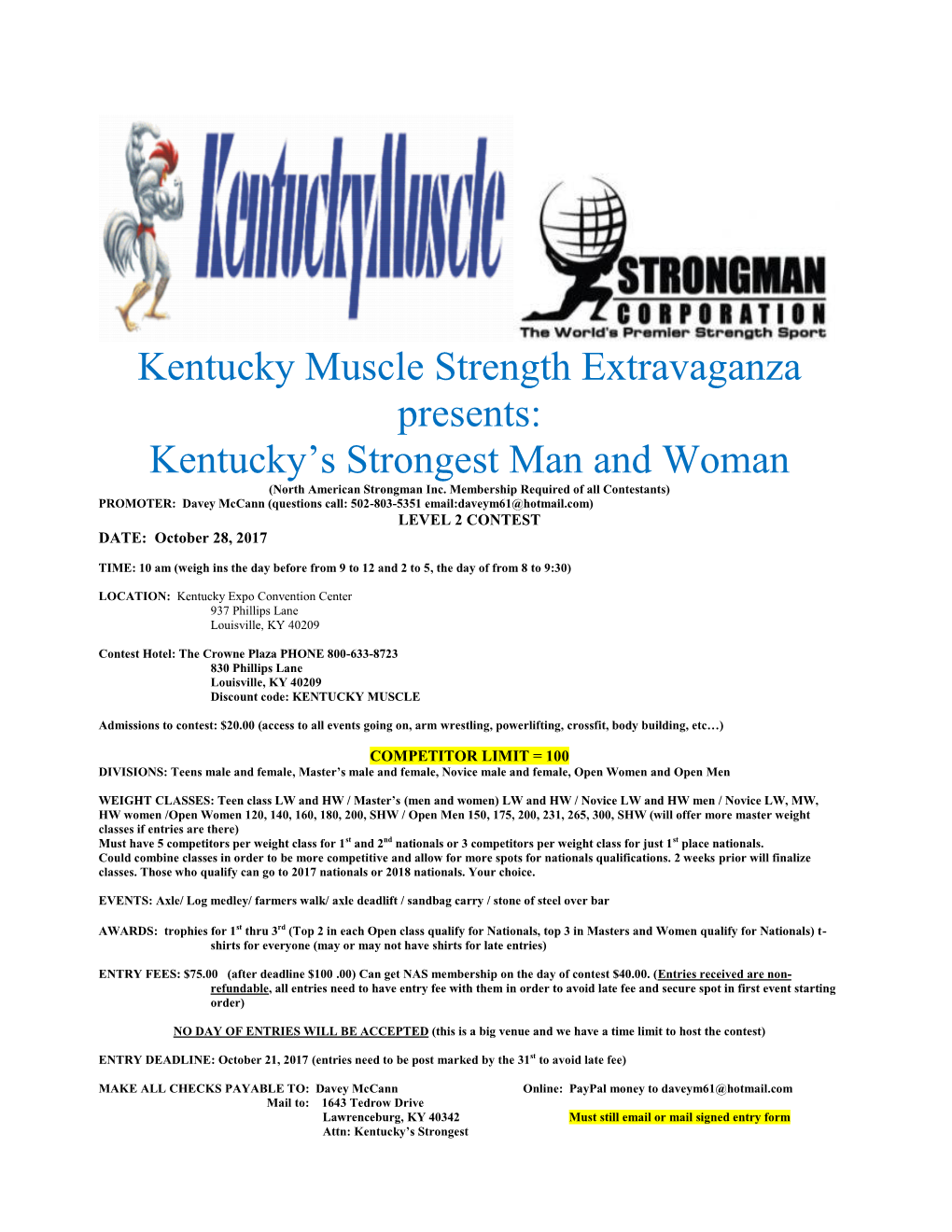 Kentucky's Strongest Man and Woman