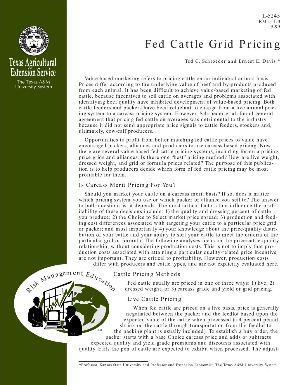 Fed Cattle Grid Pricing