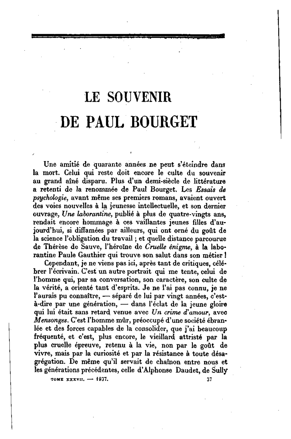 De Paul Bourget