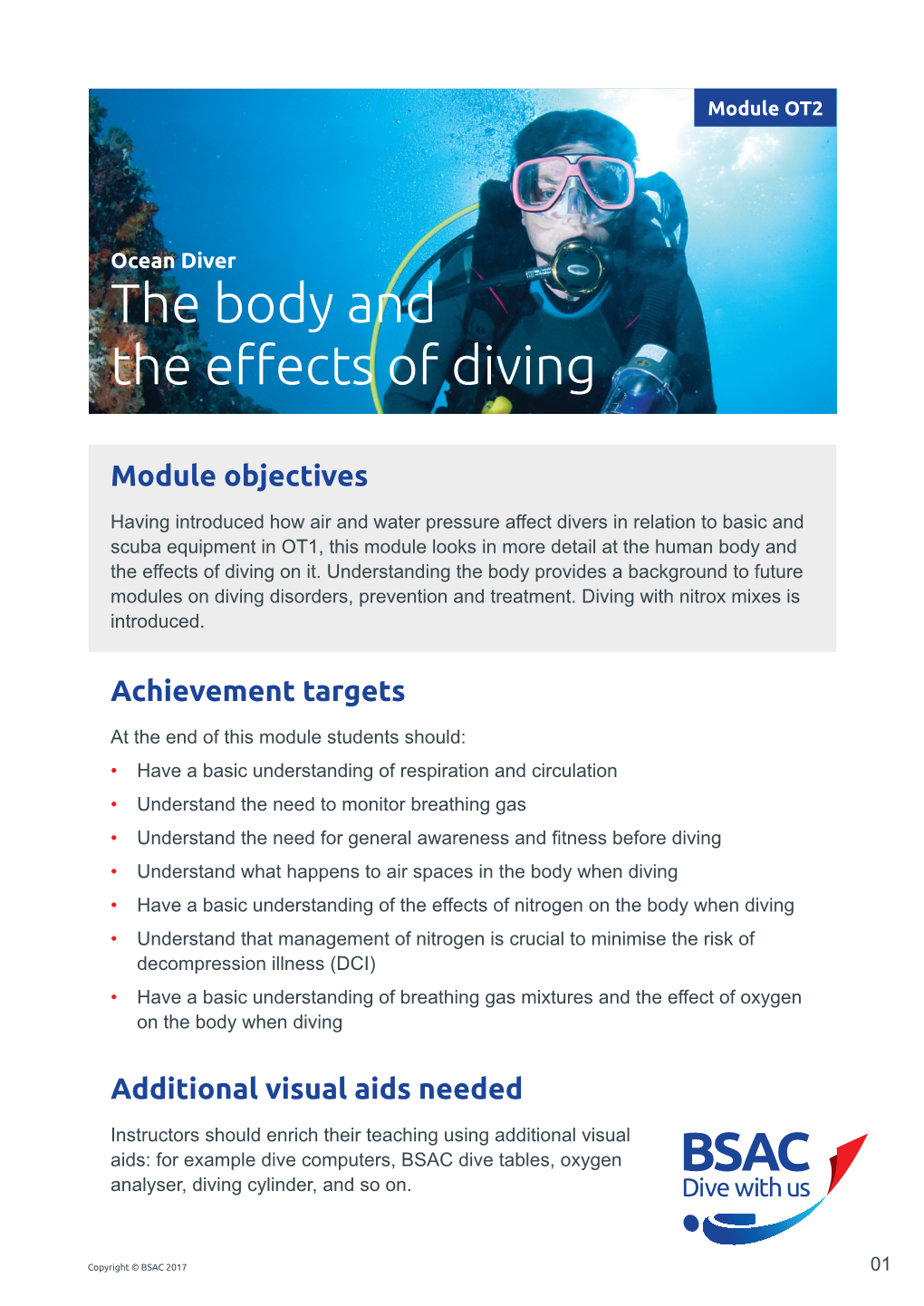 OT2 the Body and the Effects of Diving