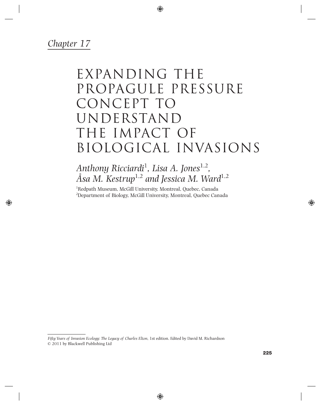 Expanding the Propagule Pressure Concept to Understand the Impact of Biological Invasions