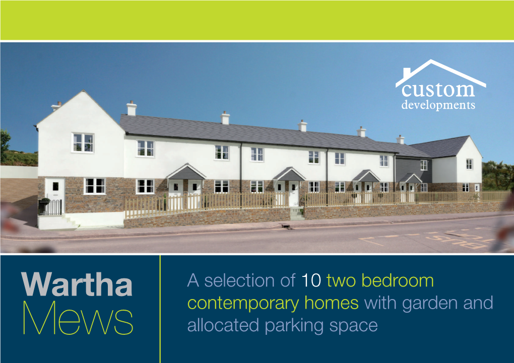 A Selection of 10 Two Bedroom Contemporary Homes with Garden and Allocated Parking Space Wartha Mews Warthamews