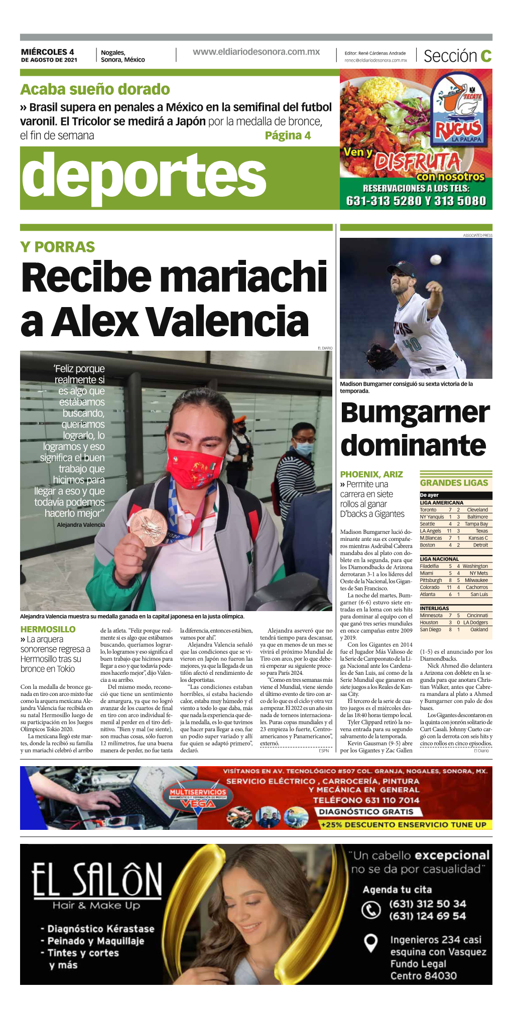 Recibe Mariachi a Alex Valencia El Diario