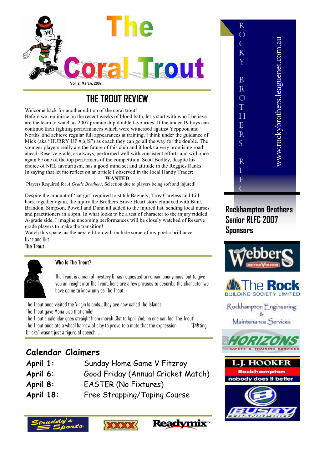 The Coral Trout Monthly