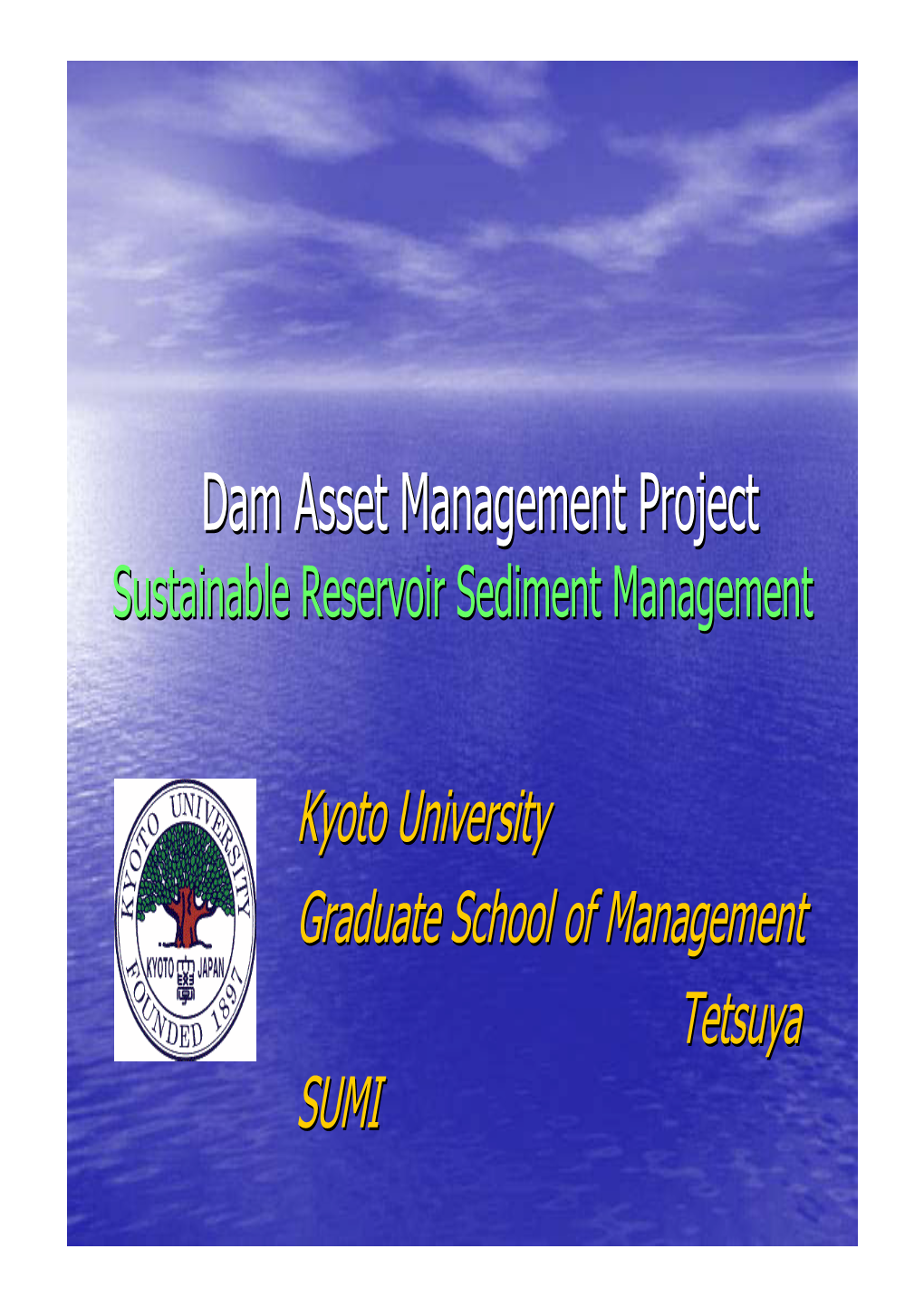 Dam Asset Management Project