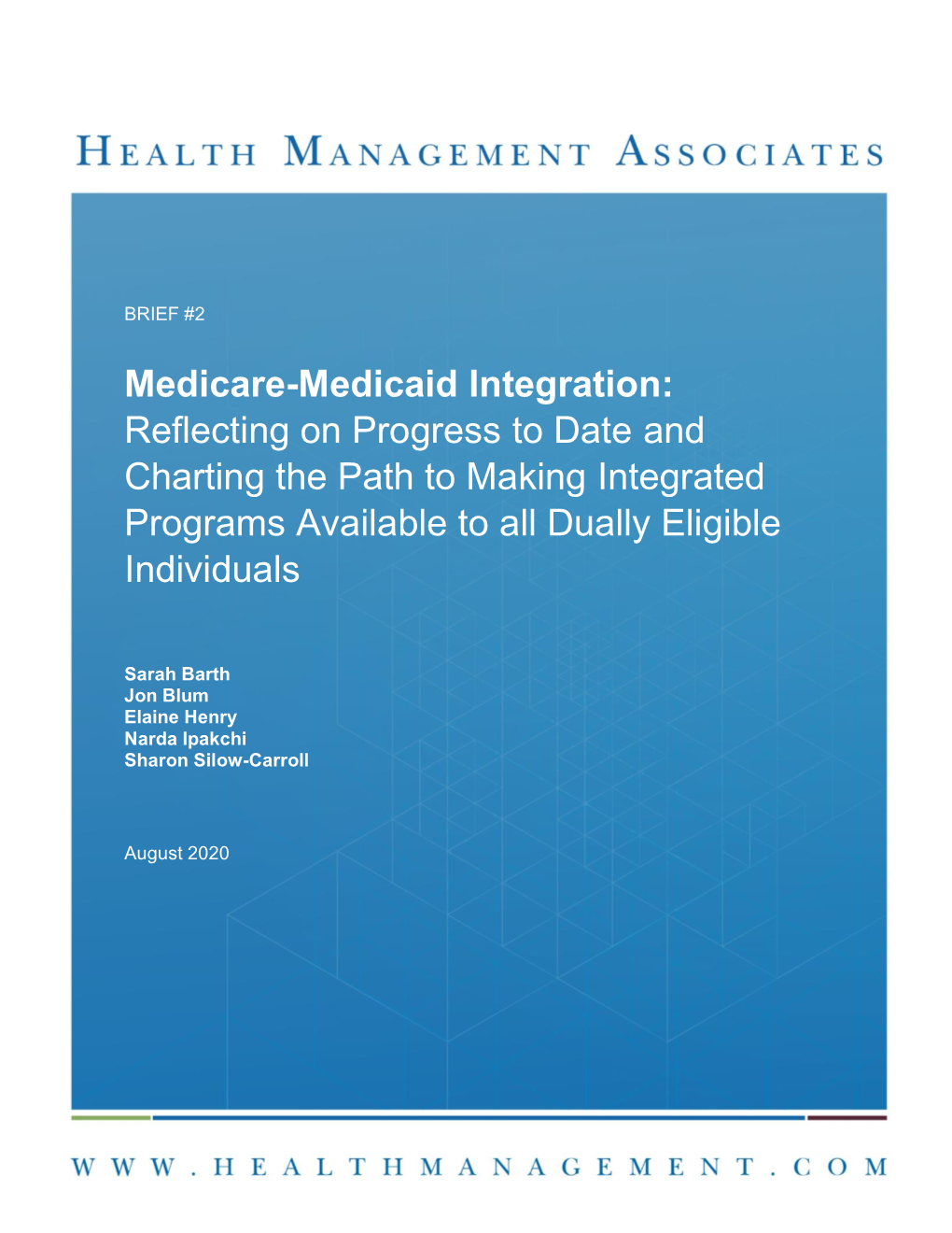 Medicare-Medicaid Integration