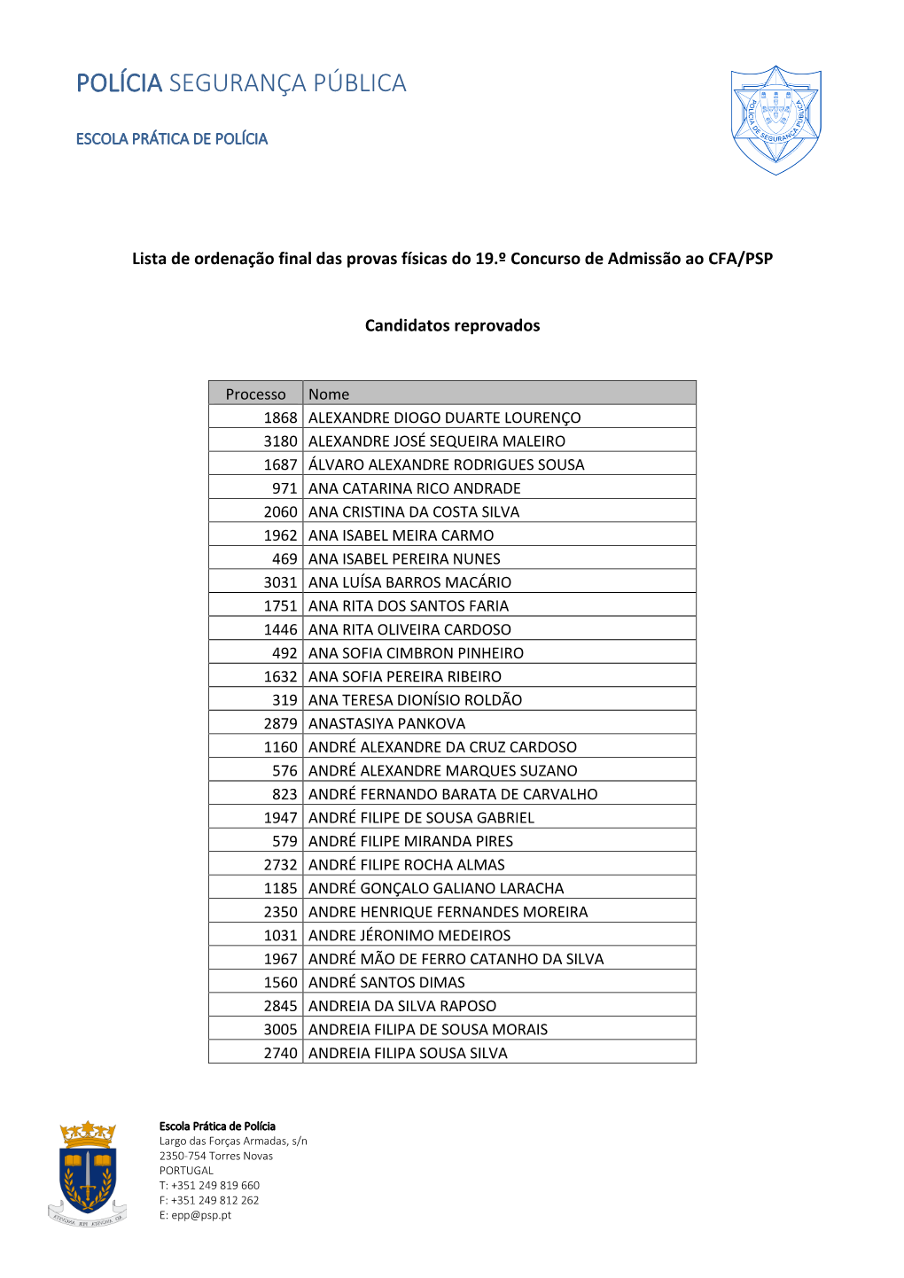 Polícia Segurança Pública