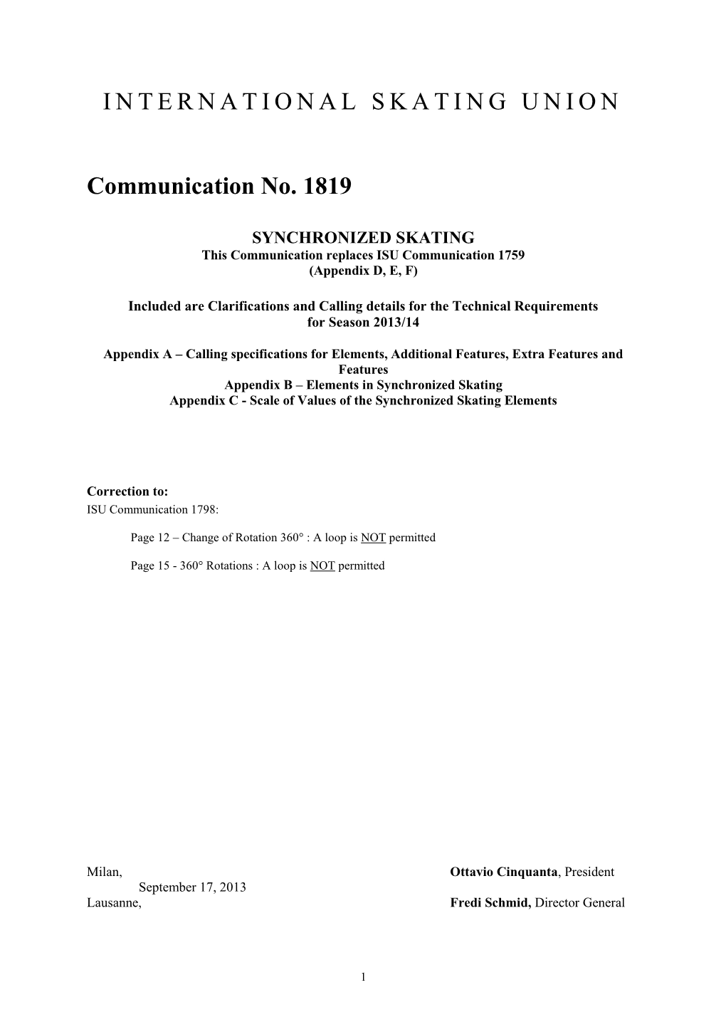 ISU Communication 1819