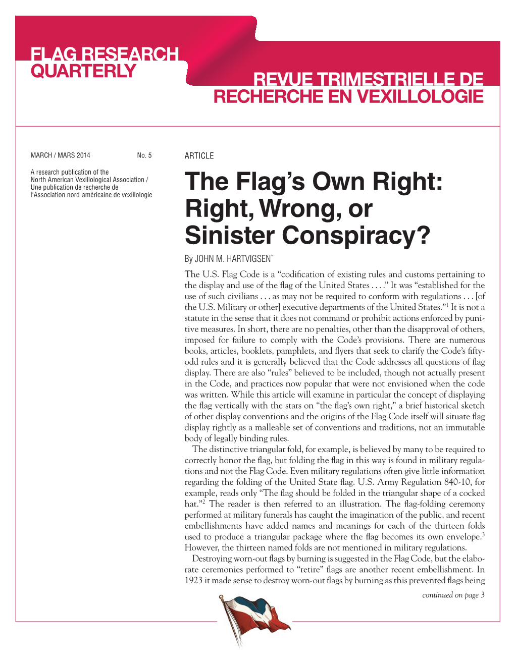 Flag Research Quarterly, March 2014, No. 5