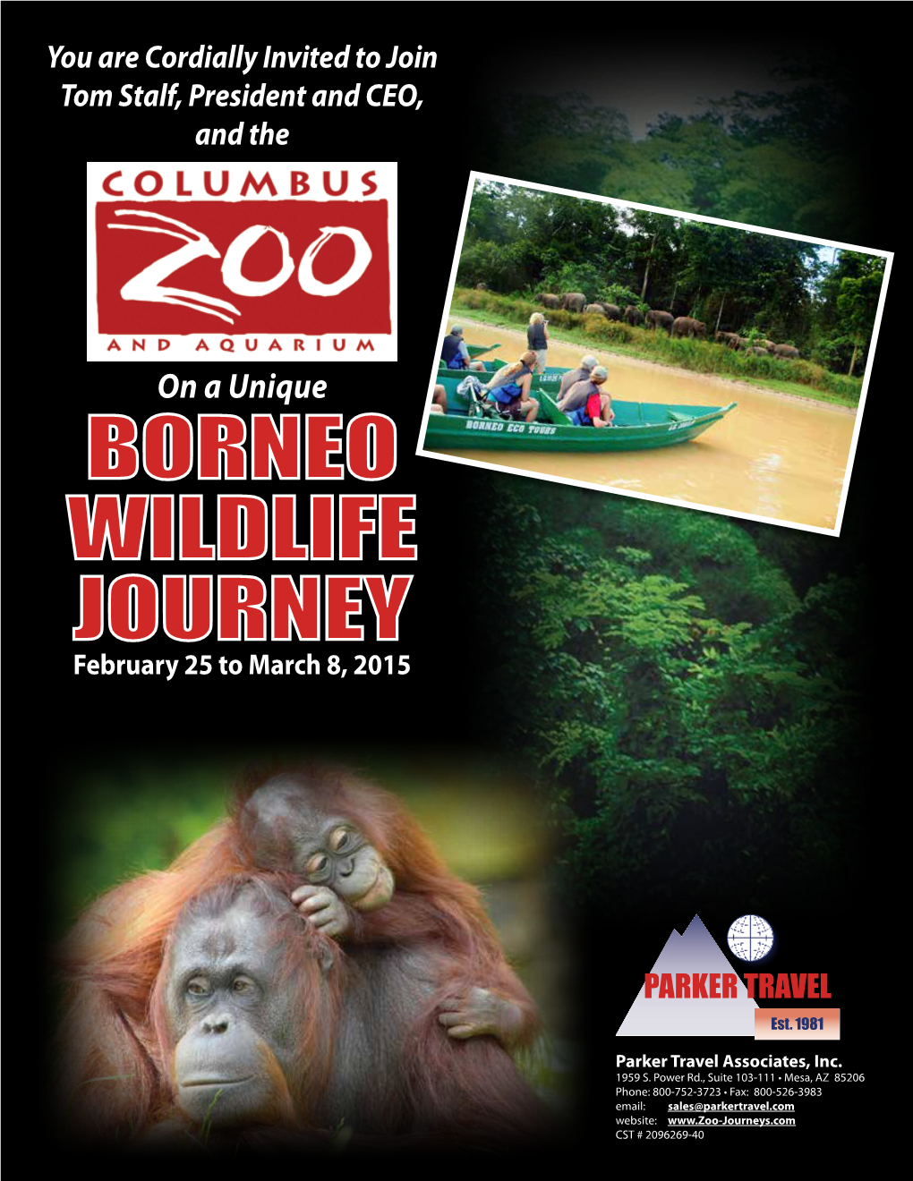 BORNEO WILDLIFE JOURNEY February 25 to March 8, 2015