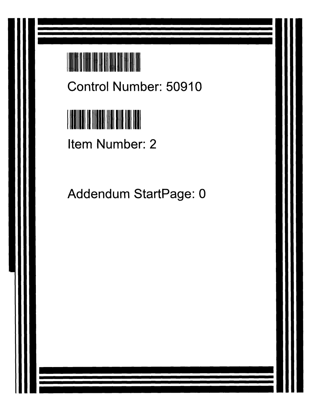 50910 111 Item Number: 2 Addendum Startpage: 0