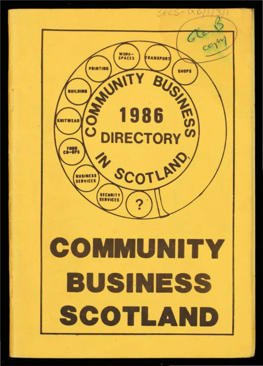 Community Business Scotland Contents Page