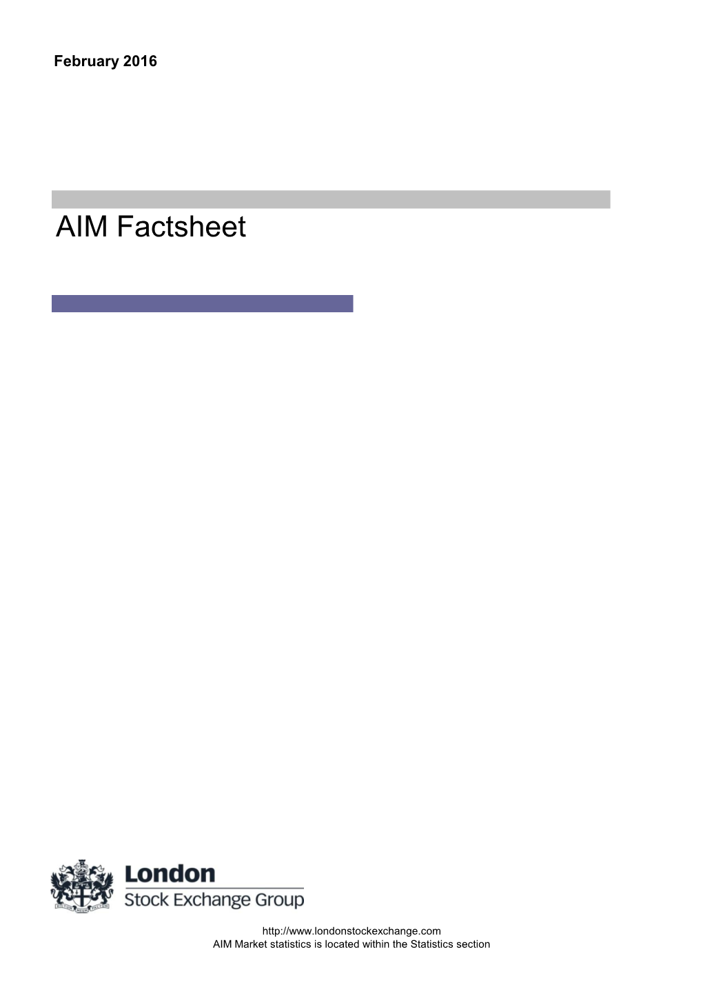 AIM Factsheet