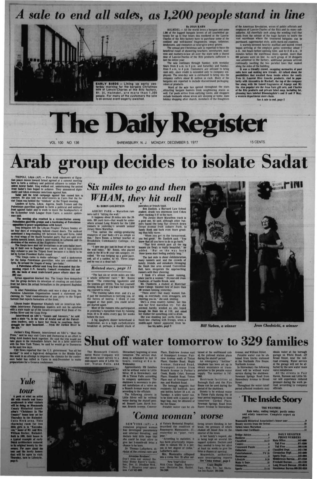 Arab Group Decides to Isolate Sadat