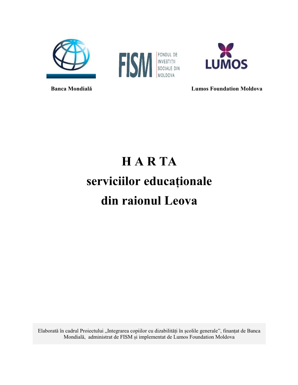 H a R TA Serviciilor Educaționale Din Raionul Leova