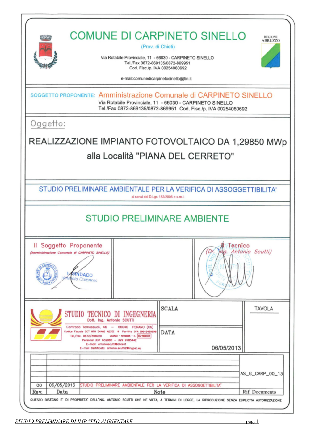 Studio Preliminare Ambiente