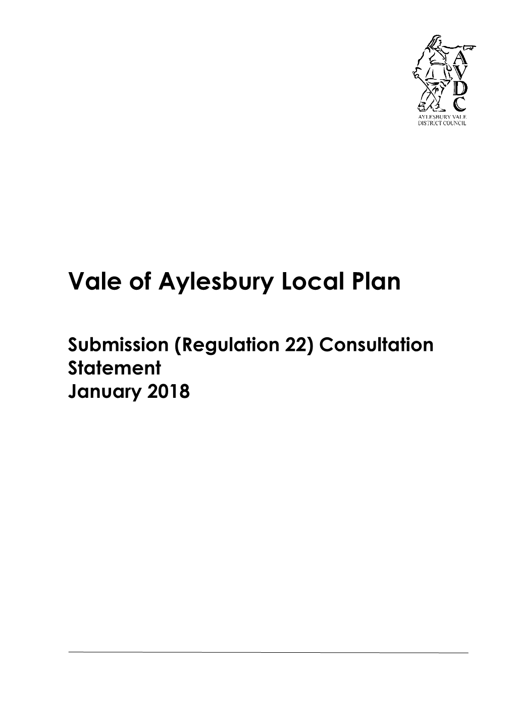 Vale of Aylesbury Local Plan Submission Consultation Statement