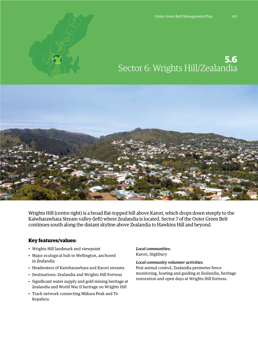 5.6 Sector 6: Wrights Hill/Zealandia