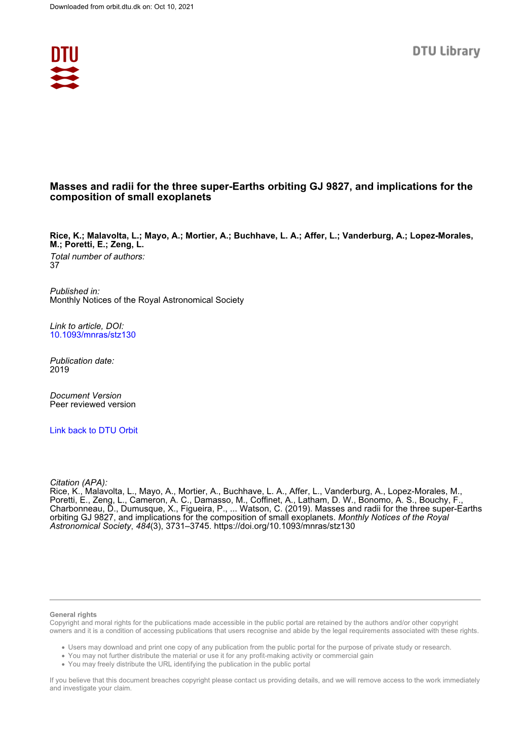 Masses and Radii for the Three Super-Earths Orbiting GJ 9827, and Implications for the Composition of Small Exoplanets