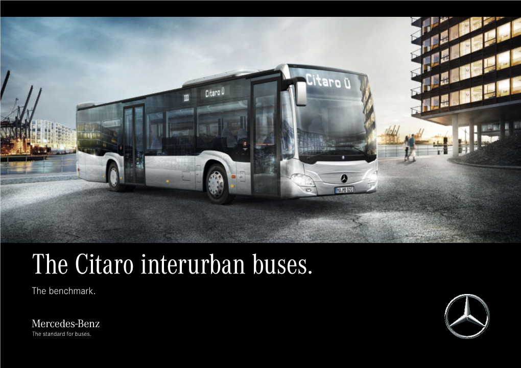 The Citaro Interurban Buses. the Benchmark