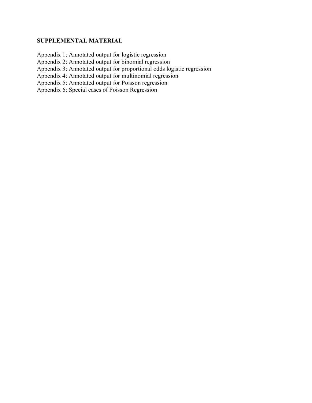 Annotated Output for Binomial Regression