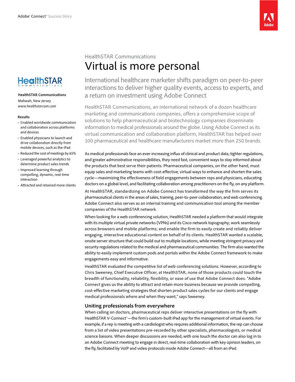 Virtual Is More Personal