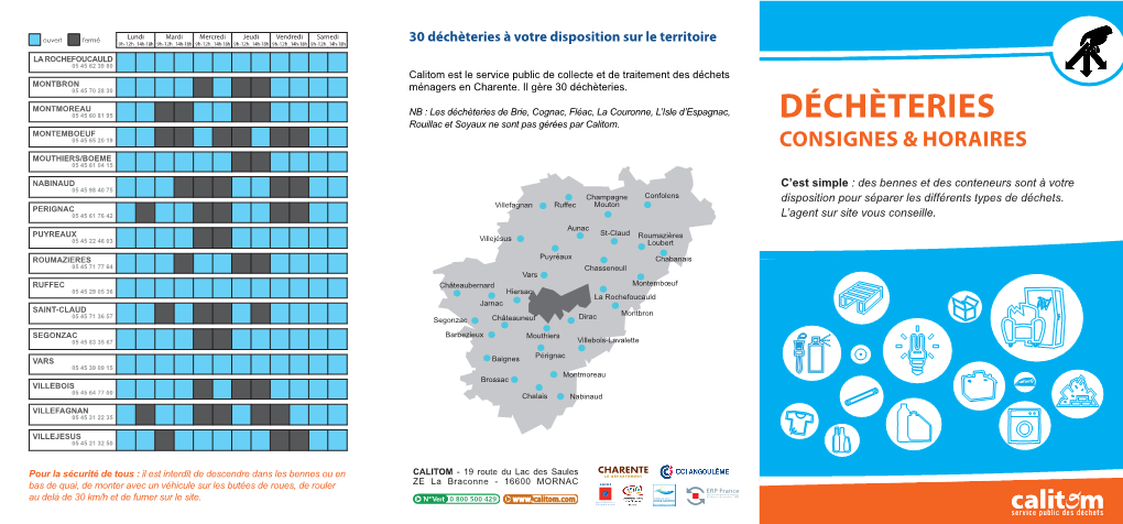 Horaires Et Consignes Des Déchèteries