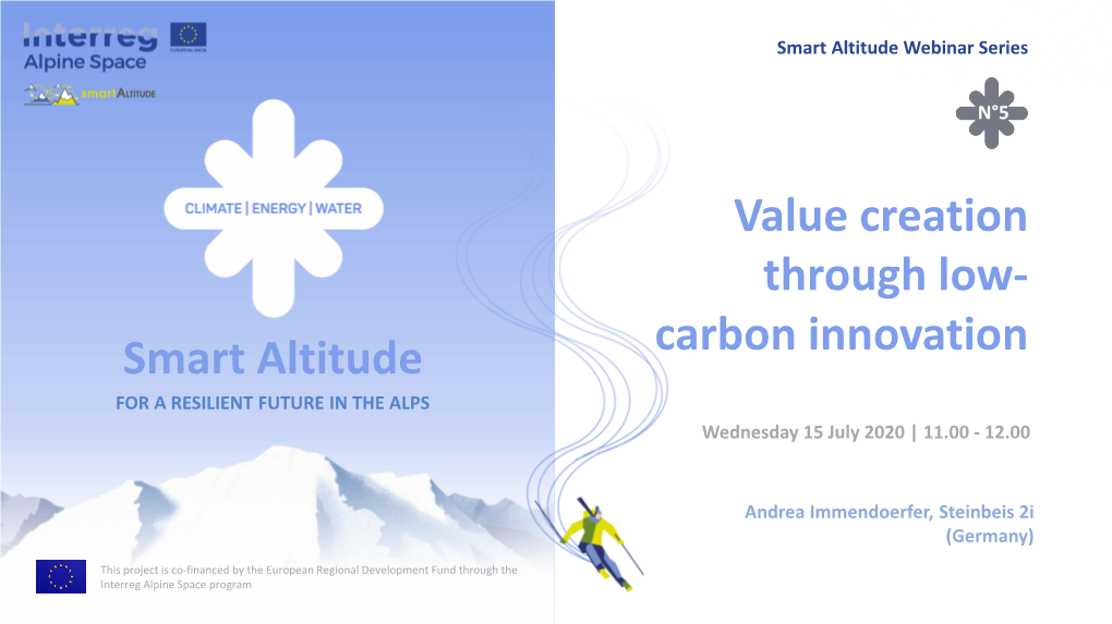 Value Creation Through Low- Carbon Innovation Smart Altitude