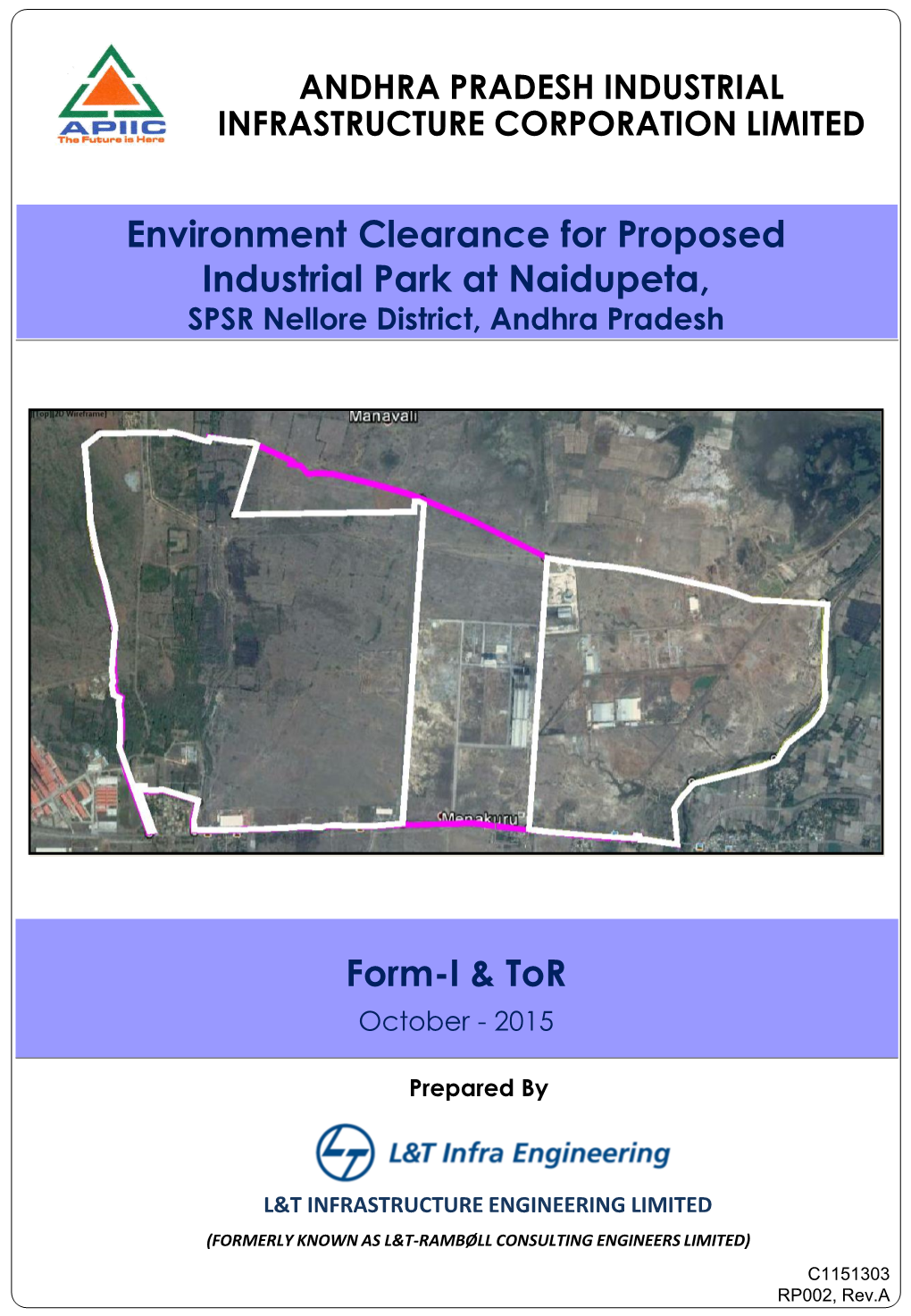Environment Clearance for Proposed Industrial Park at Naidupeta, SPSR Nellore District, Andhra Pradesh