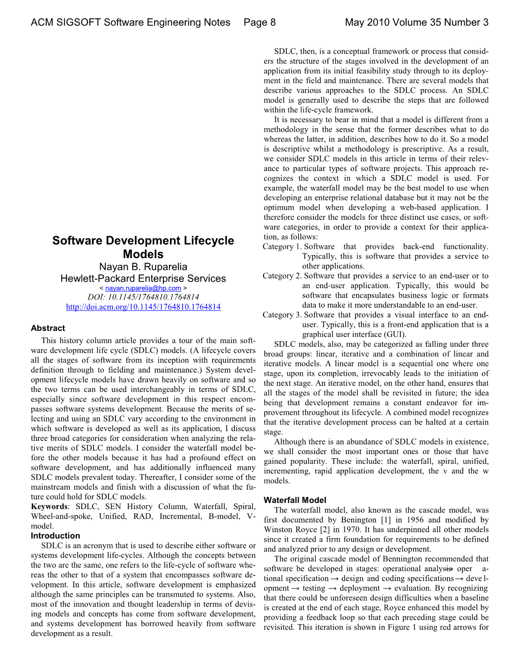 Software Development Lifecycle Models